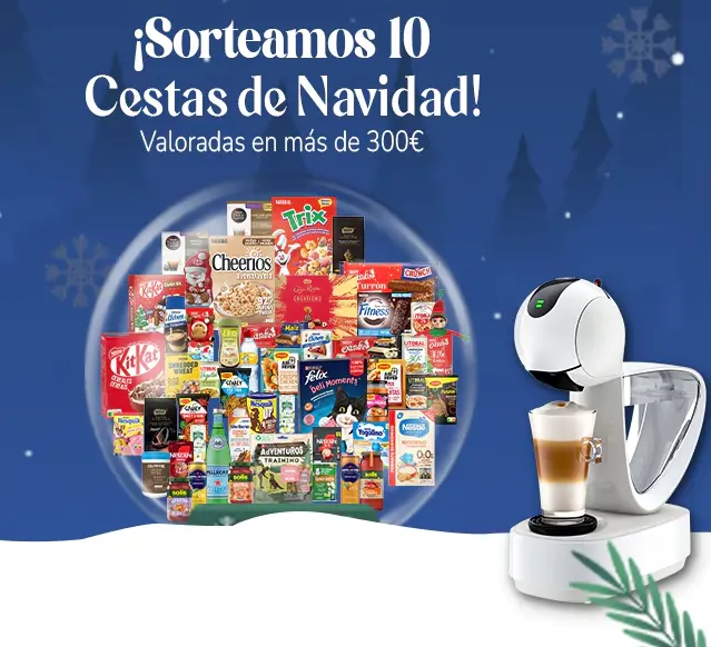 Nestlé sortea 10 CESTAS DE NAVIDAD