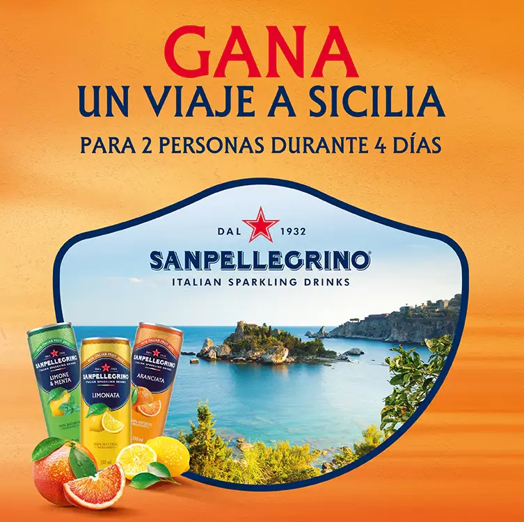 Gana un viaje a Sicilia para dos personas con Sanpellegrino