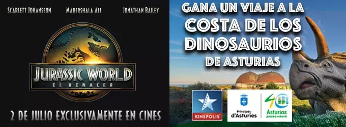 Gana un fin de semana a Asturias con "Jurassic World: El Renacer"