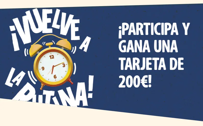 Vuelve a la Rutina ganando una tarjeta de 200€