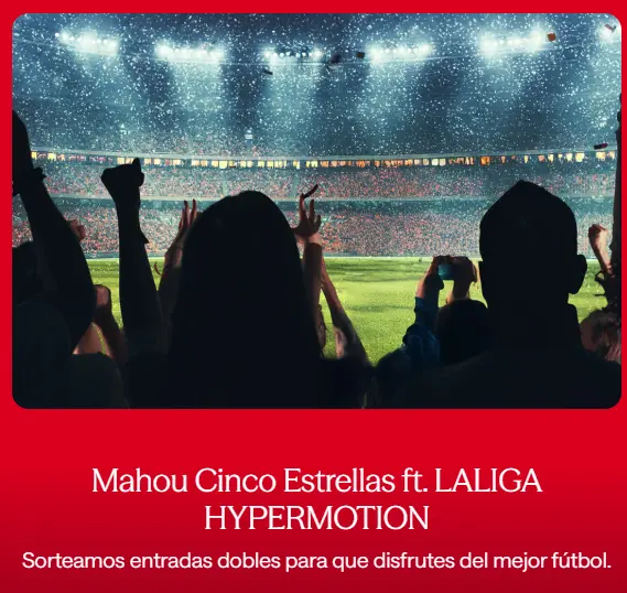Entradas dobles a LaLiga Hypermotion y mucho más