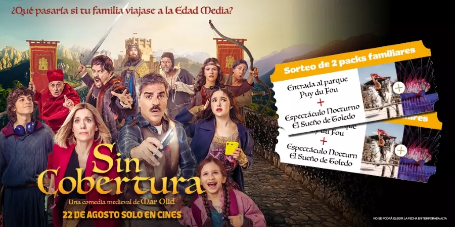 Gana un Pack Familiar para Puy du Fou con tu entrada de Sin Cobertura