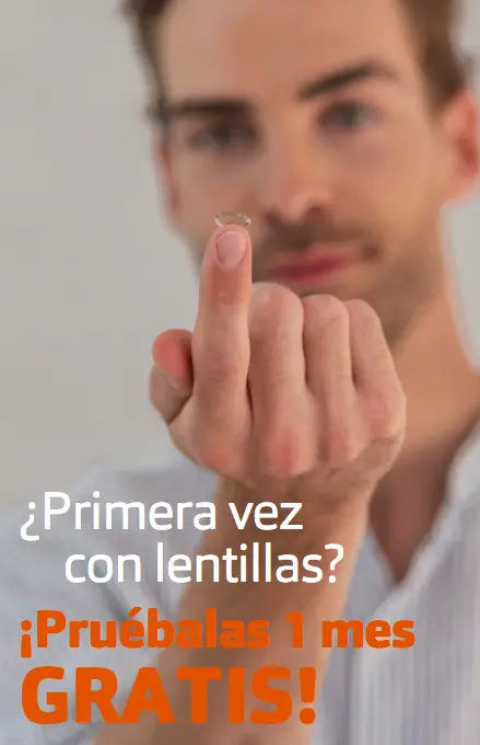 Prueba un mes de lentillas GRATIS con +Visión