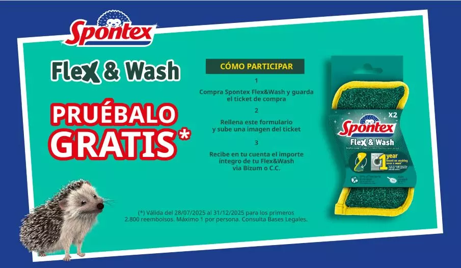 Prueba GRATIS Spontex Flex&Wash