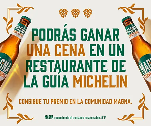 Gana una cena en un restaurante de la Guía Michelín con Magna