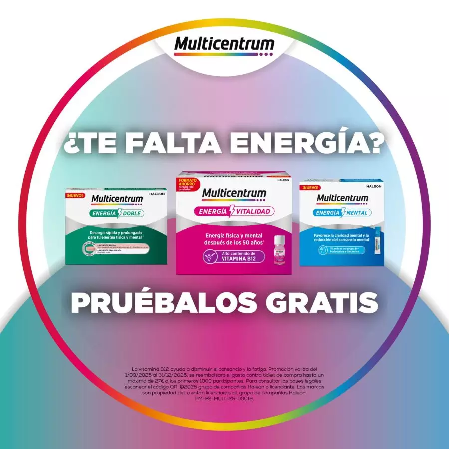 Recibe hasta 27€ de reembolso por la compra de productos Multicentrum