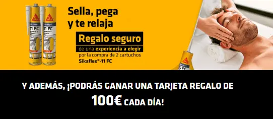 Llévate un Regalo Seguro por la compra de 2 Cartuchos Sikaflex