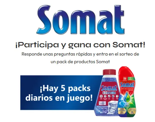 Participa en el Sorteo de un pack de productos Somat