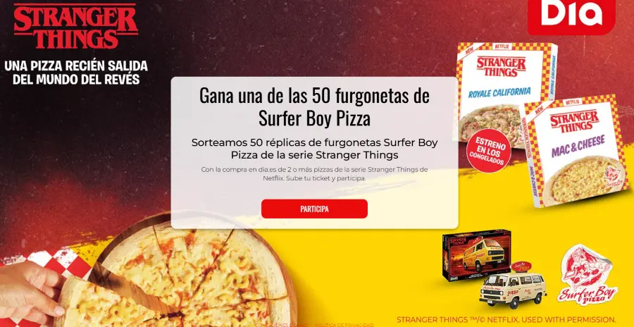 Gana una réplica de la furgoneta de Stranger Things con Dia