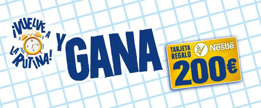 Vuelve a la rutina ganando una tarjeta de 200€