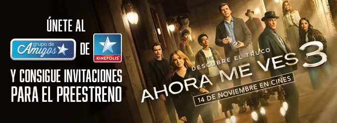 Consigue una entrada doble para el preestreno de «Ahora me ves 3»