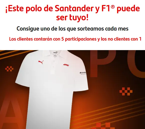 Gana un polo de Santander y F1 con Santander