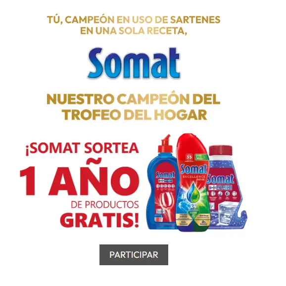 Somat sortea un año de productos GRATIS