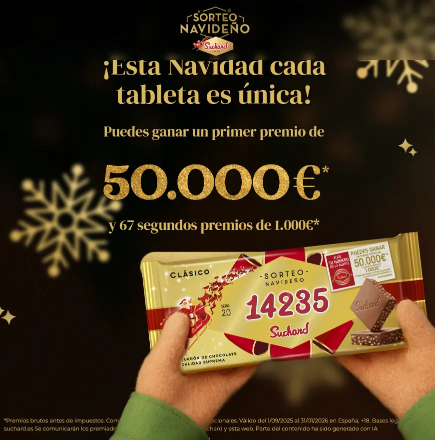 Participa en el Gran Sorteo Navideño de Suchard