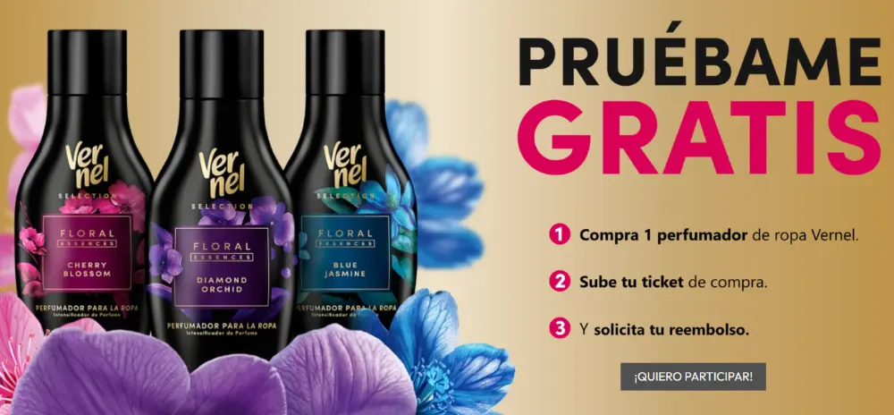 Prueba GRATIS el Nuevo Perfumador de Ropa Vernel