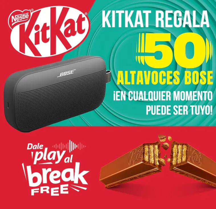 KitKat regala 50 Altavoces Bose