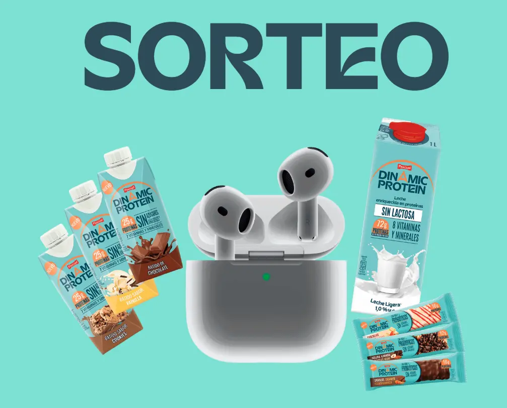 Sorteo de unos Airpods 4 y un lote de productos Dinamic Protein