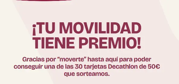 Muévete con Movit y llévate una Tarjeta Decathlon de 50€