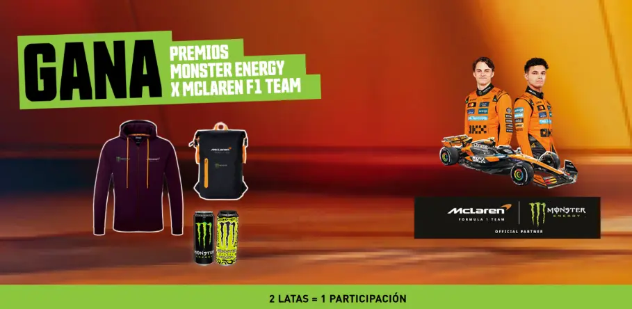 Gana premios de McLaren F1 Team con Monster Energy
