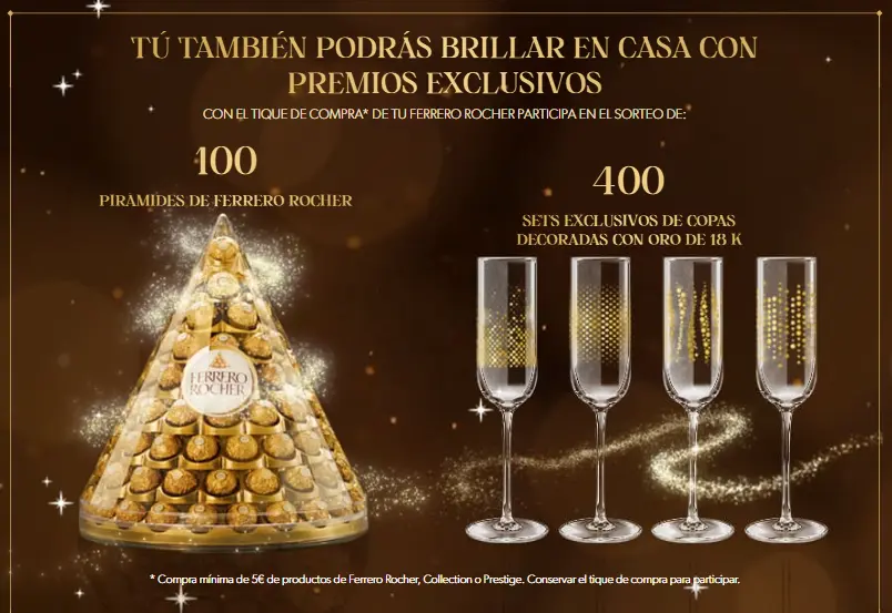 Vive una Navidad de Oro con Ferrero Rocher