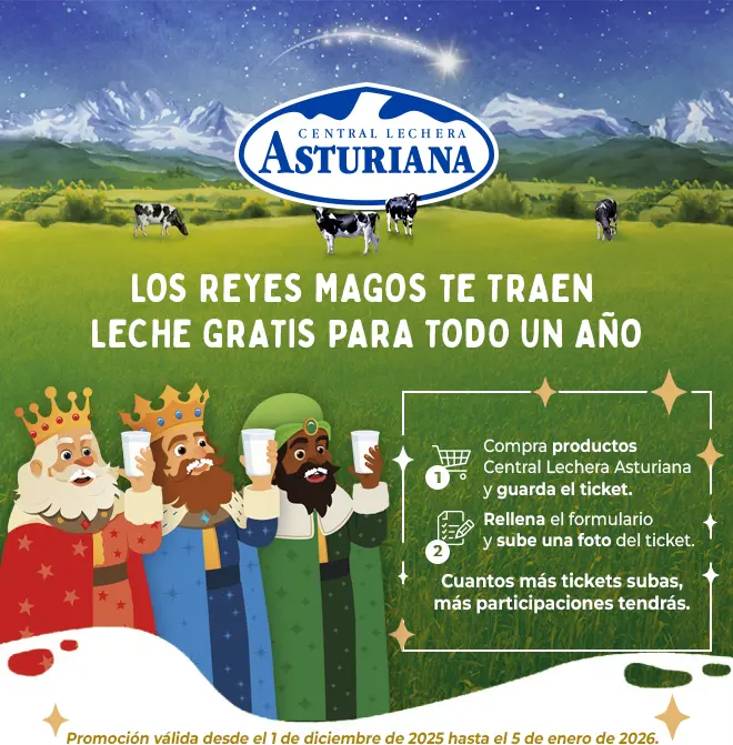 Los Reyes Magos te traen Leche GRATIS para todo un año