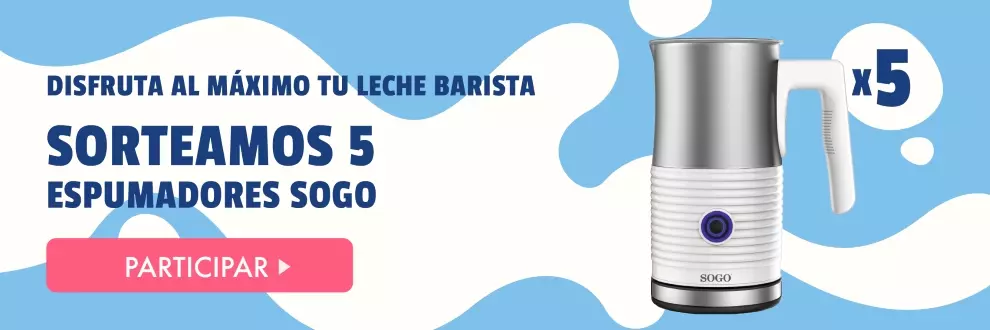Gana uno de los 5 espumadores Sogo y vive tu experiencia Barista en casa