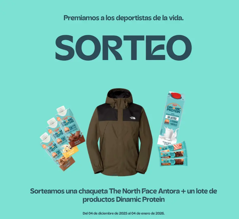 Dinamic Protein sortea 1 chaqueta The North Face y 1 lote de productos