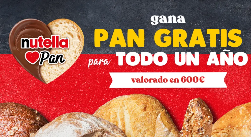 Gana Pan GRATIS para todo un año con Nutella