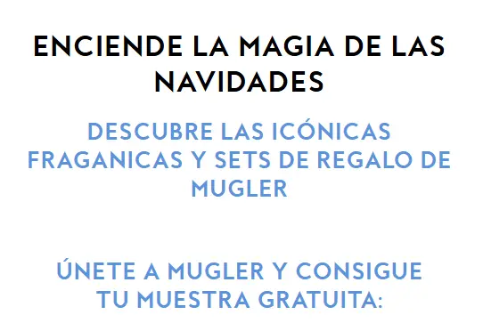 Consigue una Muestra Gratuita de la Fragancia de Mugler