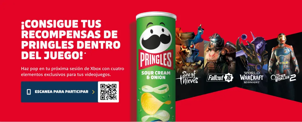 Conviértete en una leyenda gaming con las recompensas de Pringles