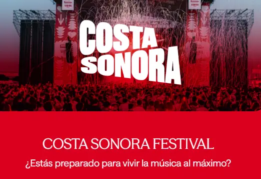 Disfruta de la mejor música en el Costa Sonora Festival el 3 y 4 de abril