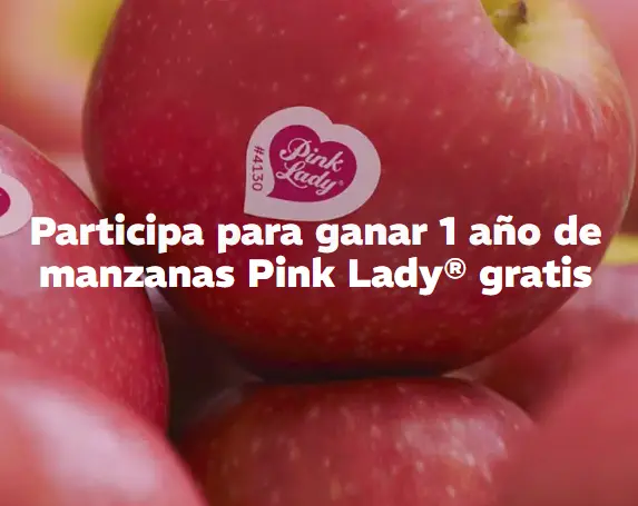 Consigue un año de manzanas Pink Lady GRATIS