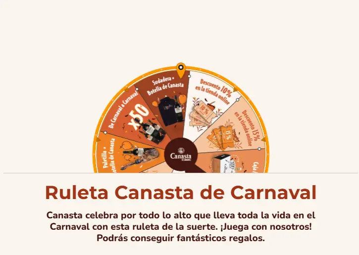 Participa en la Ruleta Canasta de Carnaval