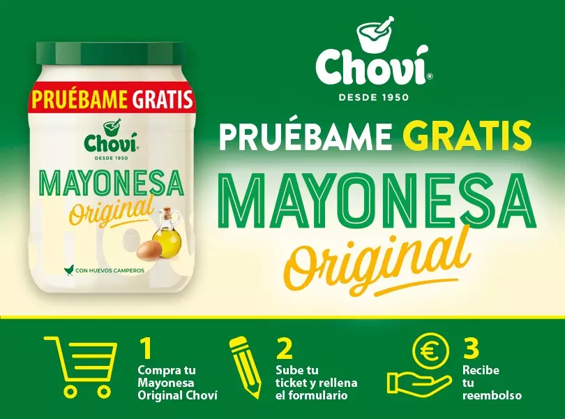 Prueba GRATIS la Mayonesa Original de Choví