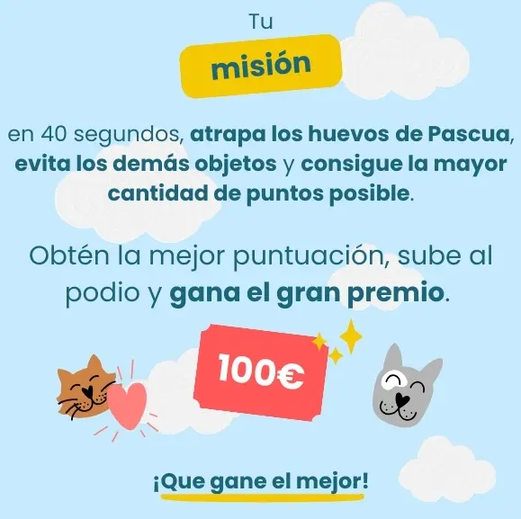 Busca los Huevos de Pascua para tu mascota