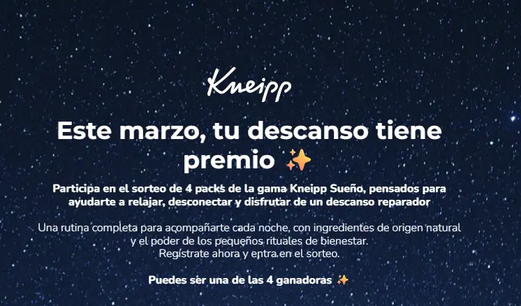 Este marzo, tu descanso tiene premio con Kneipp