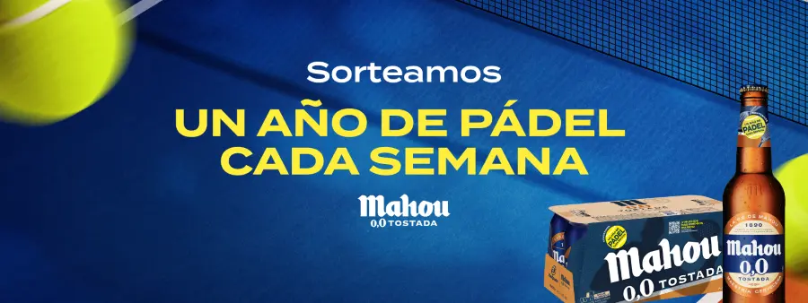 Mahou sortea un año de pádel cada semana