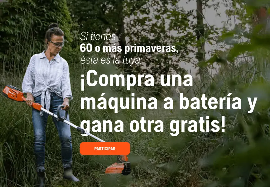 Compra una máquina Husqvarna y gana otra GRATIS