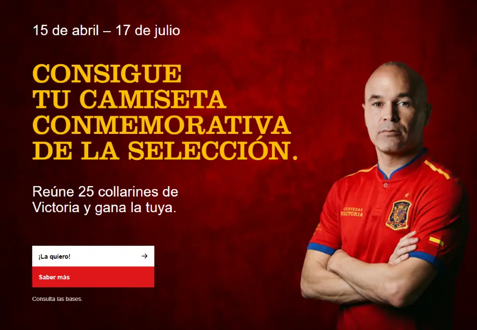 Consigue tu Camiseta Conmemorativa de la Selección con Cervezas Victoria