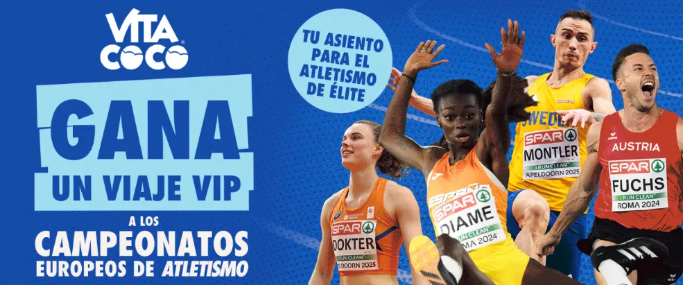 Gana un viaje VIP al Campeonato Europeo de Atletismo con Vita Coco