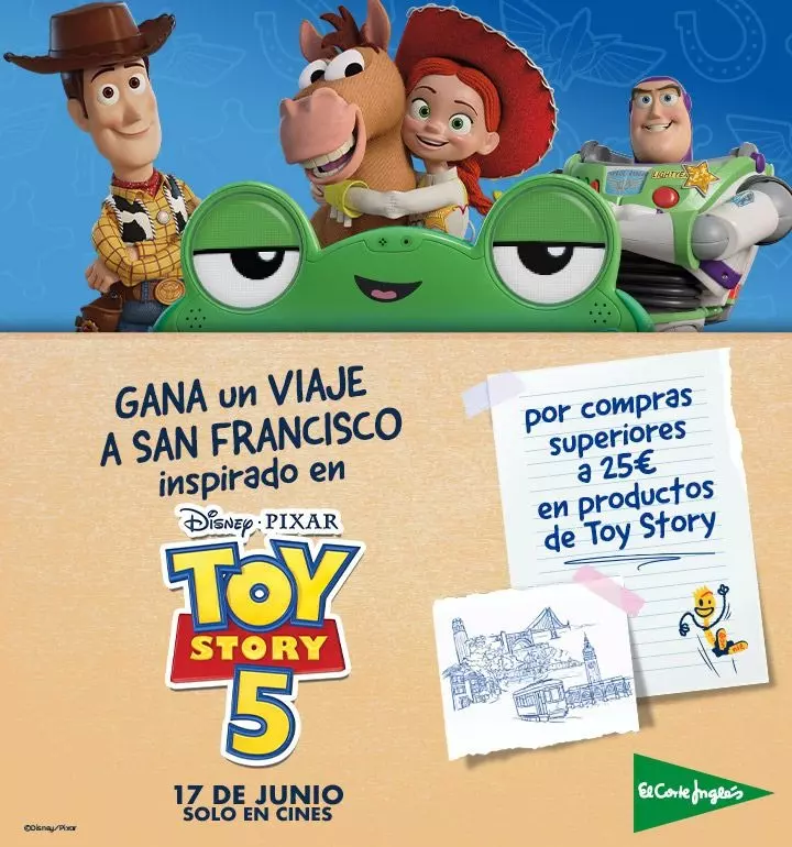 Gana un viaje a San Francisco con Toy Story 5