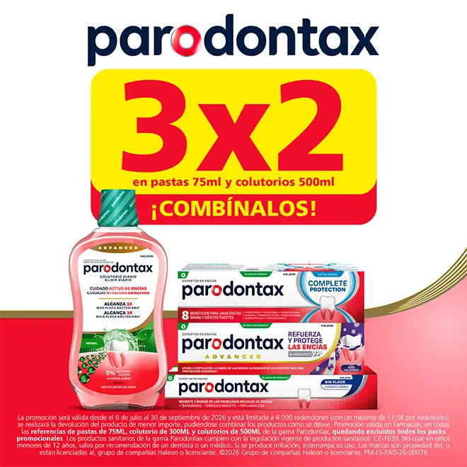 Promoción Parodontax 3x2