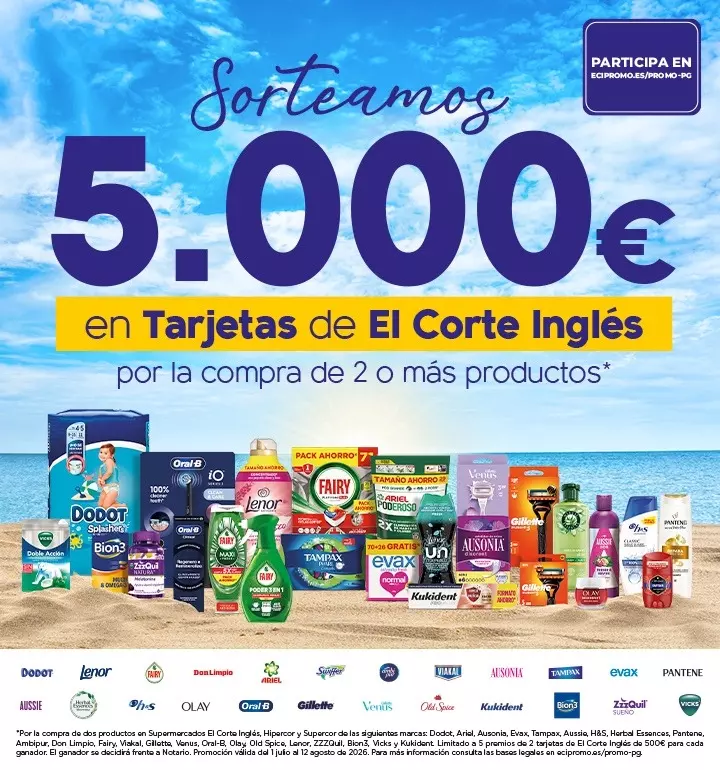 Participa en el PLAN VERANO P&G de El Corte Inglés