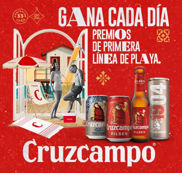 Gana cada día Premios de primera línea de playa con Cruzcampo
