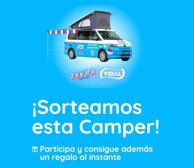 Gana una Camper Volkswagen California con Vidal golosinas