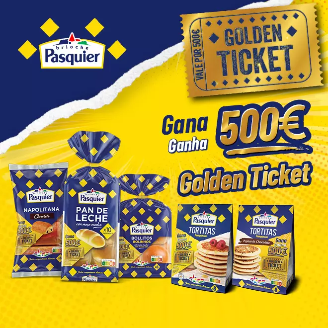Gana 500€ con el Golden Ticket de Pasquier