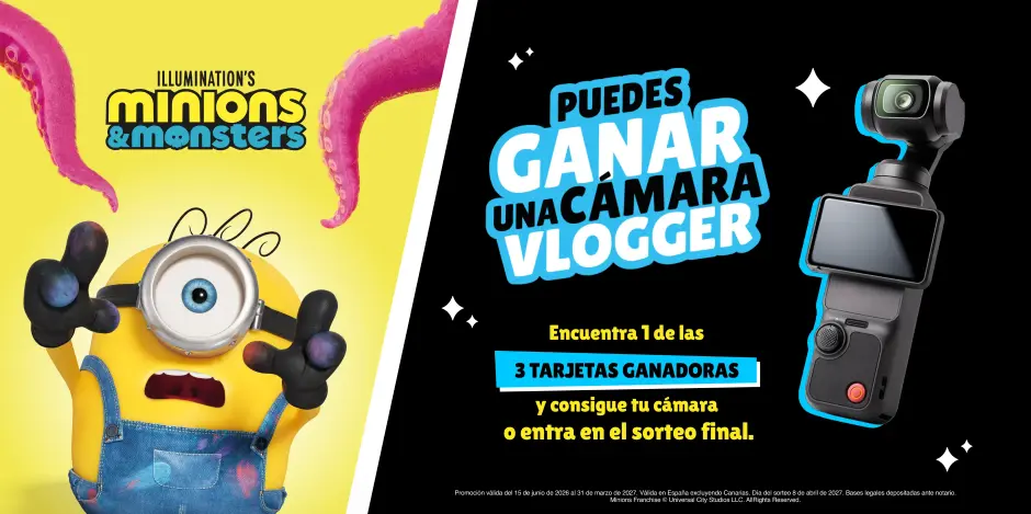 Consigue una Cámara Vlogger con Phoskitos y «Minions & Monsters»