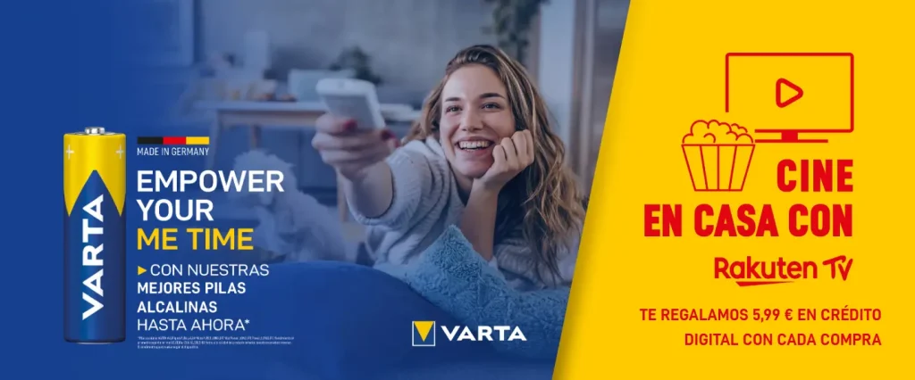 Varta regala créditos de Cine en Casa con Rakuten TV