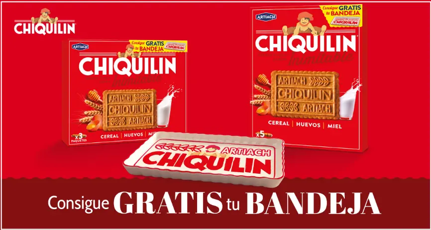 Consigue GRATIS tu Bandeja Chiquilín