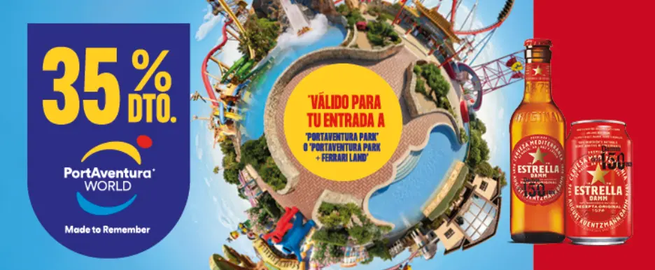 Disfruta de PortAventura World con Estrella Damm
